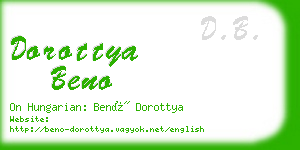 dorottya beno business card